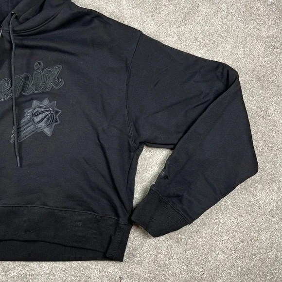 PRO STANDARD Phoenix Suns NBA Luxury Athletic Black Cropped Hoodie Size M - Picture 3 of 13